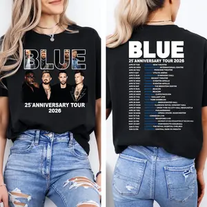 Blue Concert Tour Shirt, Concert Party Shirt, Blue Music Lover Shirt, Blue Anniversary Gift Shirt, Blue World Tour Tshirt, Concert Tee