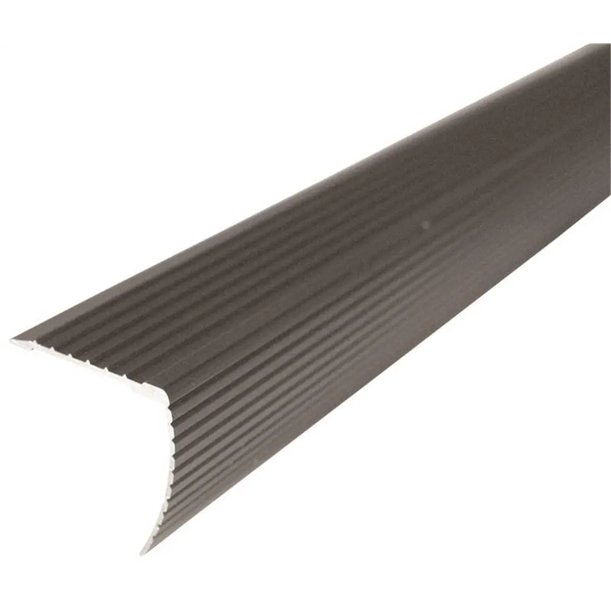 M-D Building Products Cinch Fluted Stair Edge, 36 in. Satin Nickel Home Improvement Hardware for Sailing Water Sports Setup, Durability, Metal, 2" H X 2.75" W X 37" L