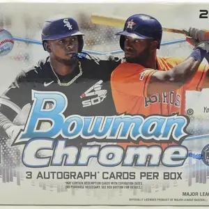 Topps Bowman Chrome 2020 Hobby Box 3 Autographs Per Box First Bowman Autos Numbered Cards Major League Baseball Collectible