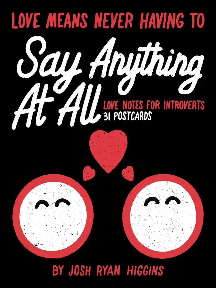 Used Love Means Never Having to Say Anything at All: Love Notes for Introverts - 31 Perforated Postcards, Soft Cover, Very Good (Humanities & Social Sciences Book)