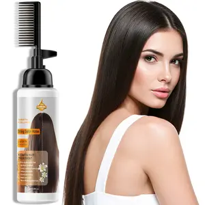Brazilian Straightening Kit, 12 Weeks Home Use, Organic Argan Oil, Shea Butter, Keratin, Amino Acids, Smooths & Softens Hair
