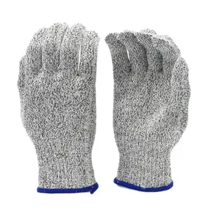 G & F 57100 CUT Shield Classic level 5 Cut Resistant Gloves for Kitchen Food Grade Cut Resistant Gloves, Large., Grey