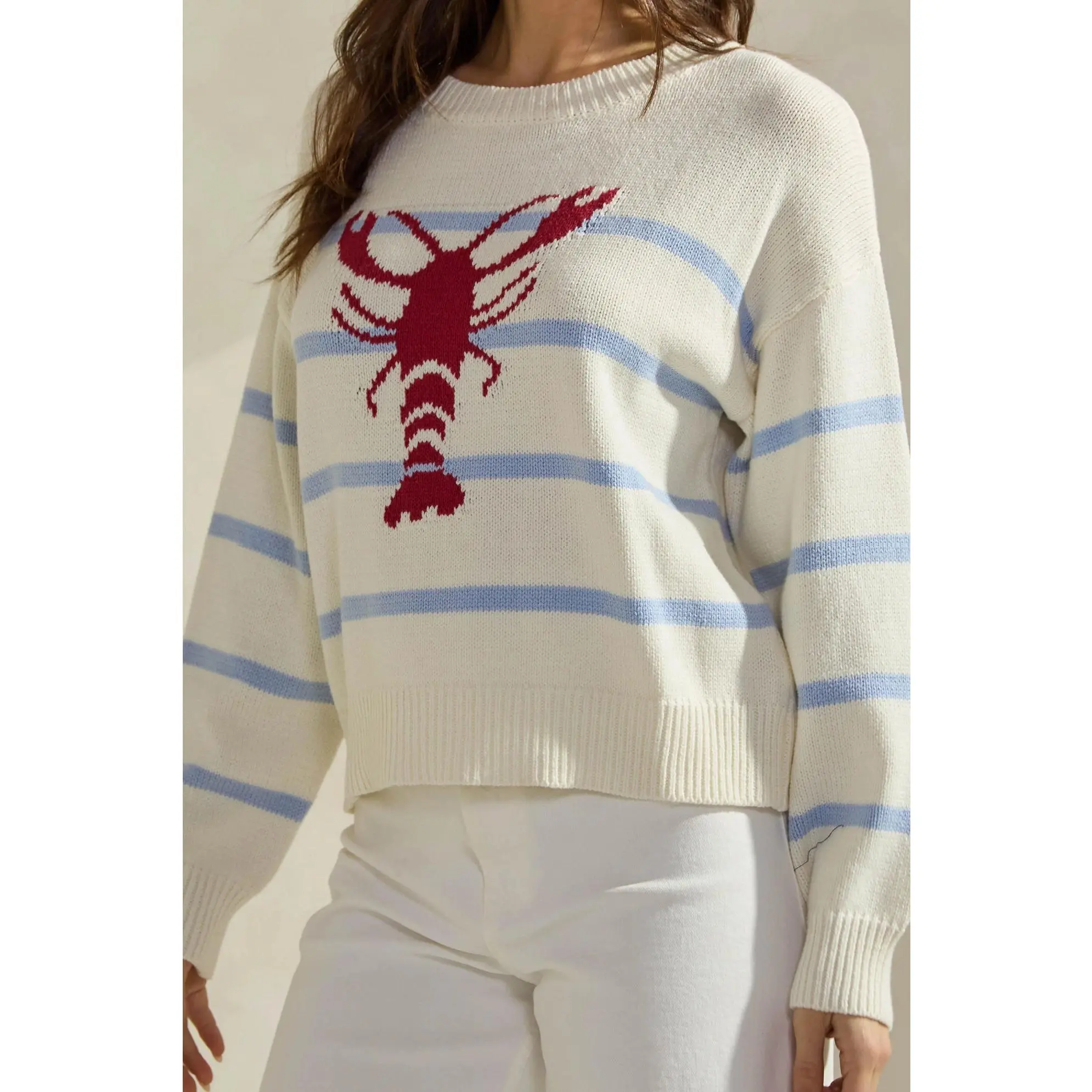 Lobster Long Sleeve Sweater Lobster Long Sleeve Sweater