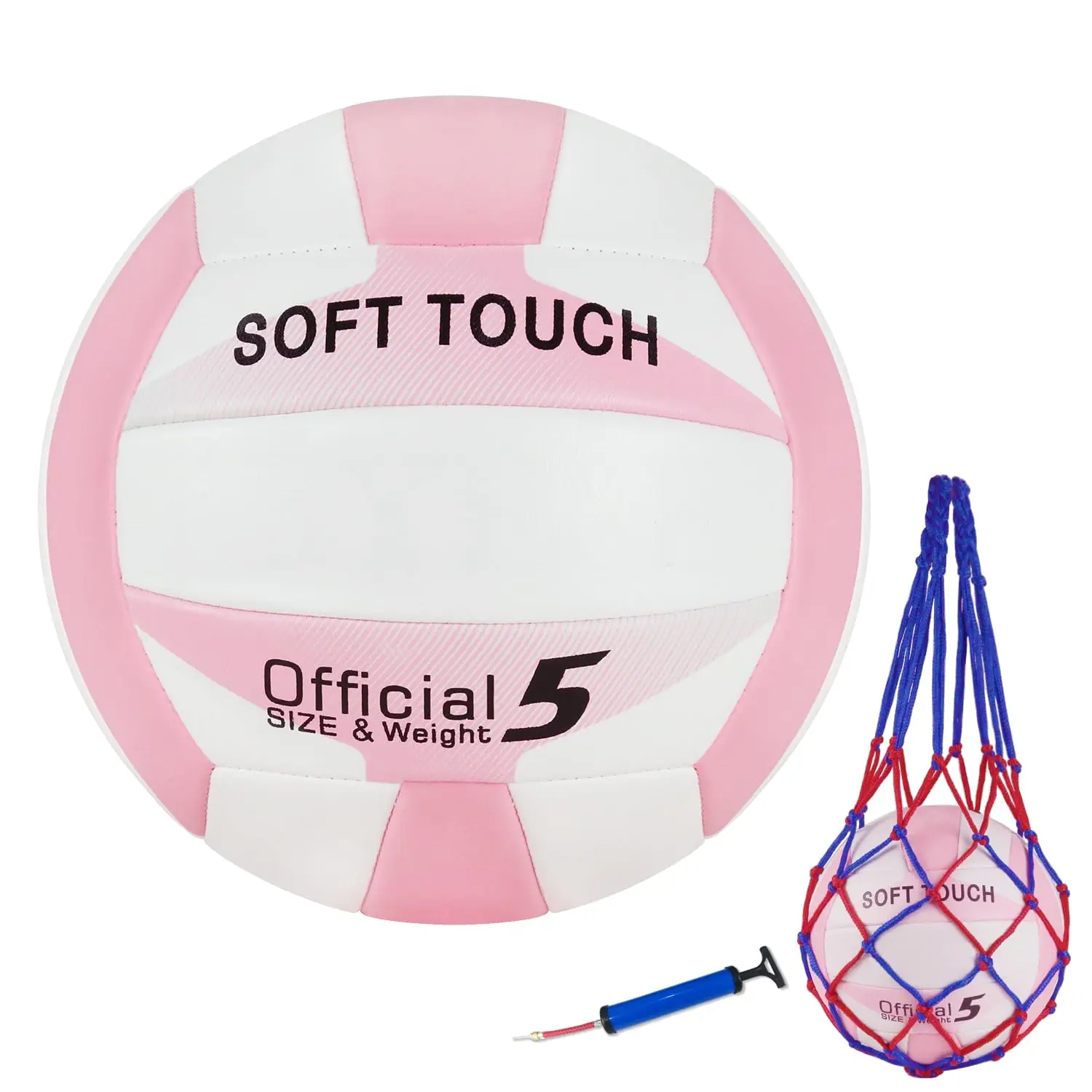 Volleyball Soft Touch For Indoor Outdoor Beach Park Games Gym Practice Official Size Backyard Volleyballs With Pump Adults Teens  Beginners Gifts