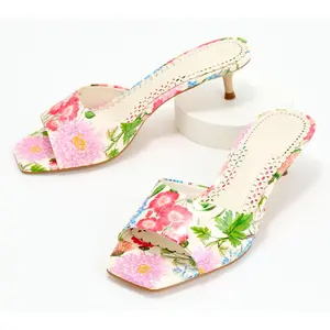 Vince Camuto Leather Kitten Mules Faiza