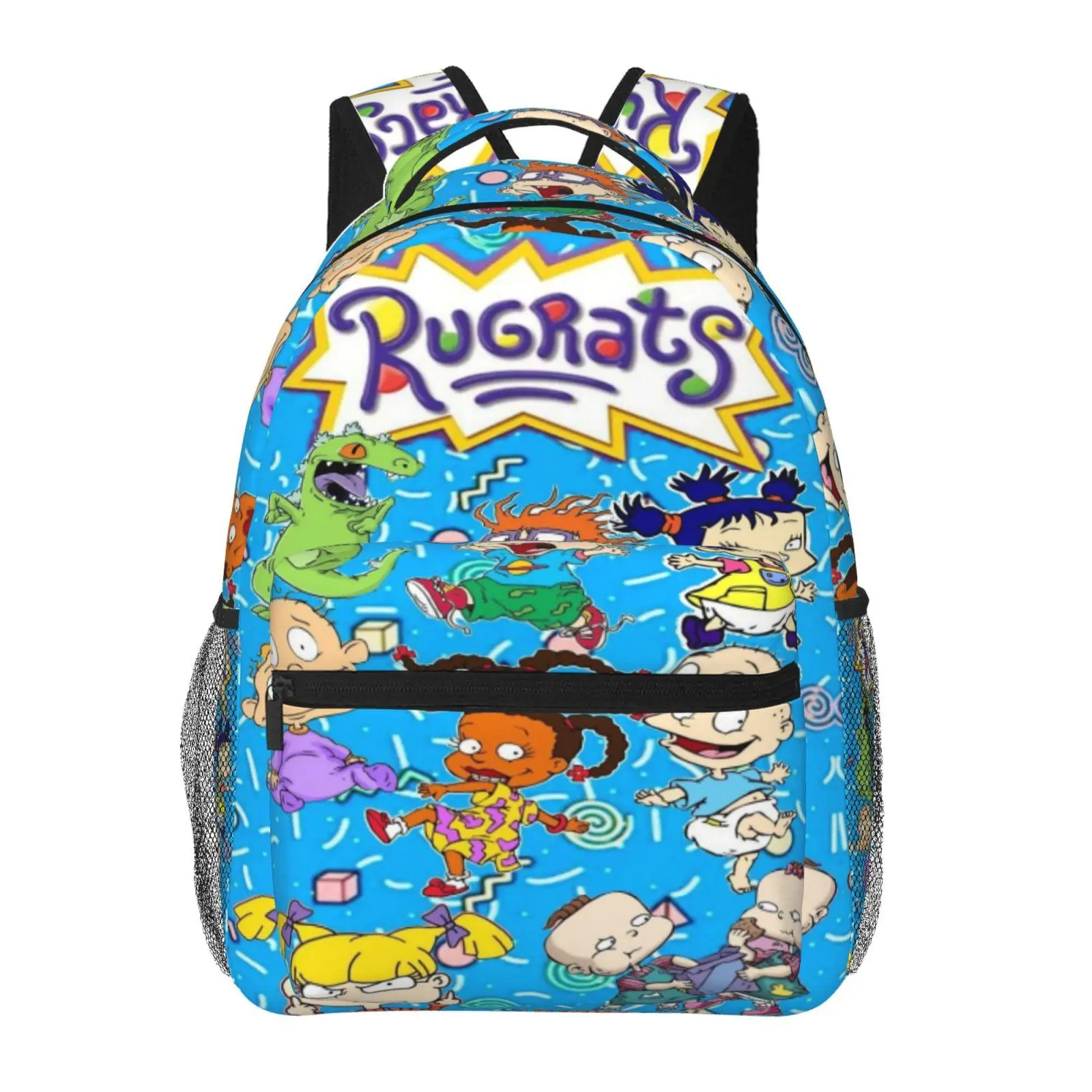 Rugrats Kids’ Backpacks for School – Large Capacity, All-Over Print Rugrats Laptop Daypack for Daily Campus Use; Durable, Lightweight Rugrats School Bag for Teens and Students
