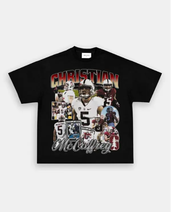 CHRISTIAN MCCAFFREY-STANFORD TEE, Retro Football Shirt ,Football Shirt Christmas Gift Unisex, Football 90s Vintage Fan Gift,football American Graphic Vintage, Gift For women And Man Unisex T-shirt