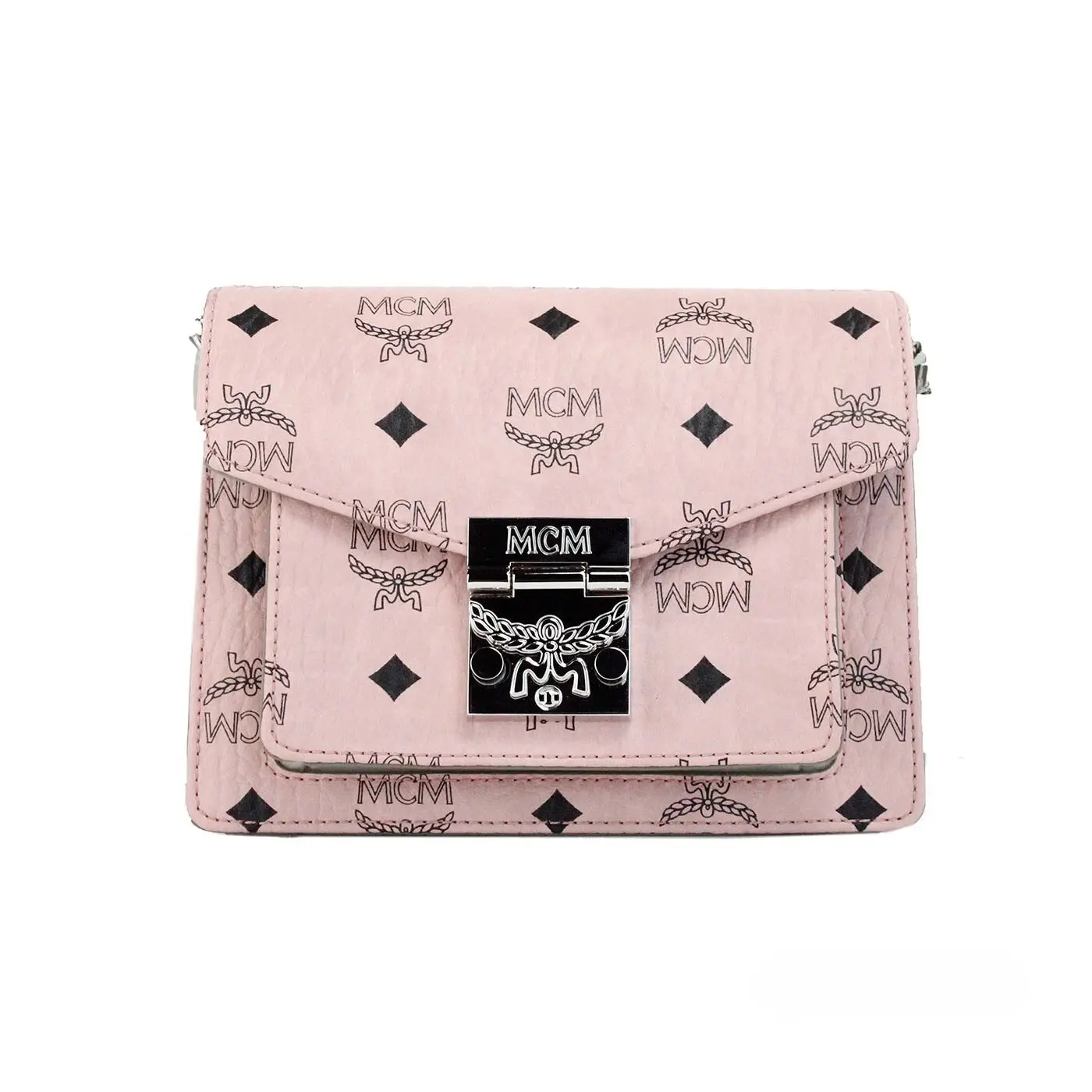 Pre-owned MCM Leather Crossbody bags Signature Patricia Mini Flap Lock Crossbody Women's Bag