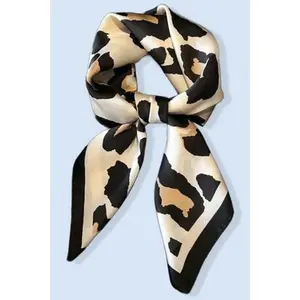 large leopard bandana scarf