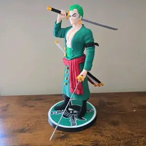 15inch Roronoa Zoro One Piece Statue - Collectible Anime Figure with Sword and Detailed Design