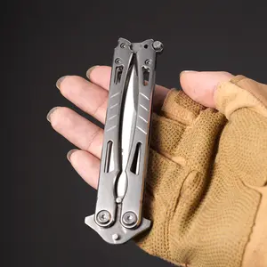 Premium EDC Pocket Knife, Reverse Tanto Blade, Lightweight Aluminum Handle, Practical Everyday Carry Tool & Perfect Gift for Men, Husbands, Boyfriends & Outdoor Lovers