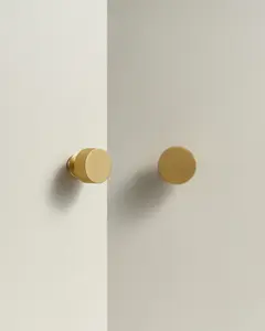 KENSWICK KNURLED EDGE BRASS CABINET KNOB