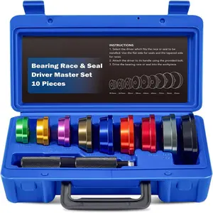 Complete 10-Piece Bearing Race & Seal Driver Set – Heavy-Duty for Durable Installations press tool kit bearing  puller