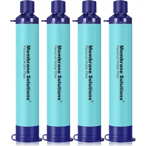 Membrane Solutions Straw Water Filter, Survival Filtration Portable Gear, Emergency Preparedness, Supply for Drinking Hiking Camping Travel Hunting Fishing Team Family Outing