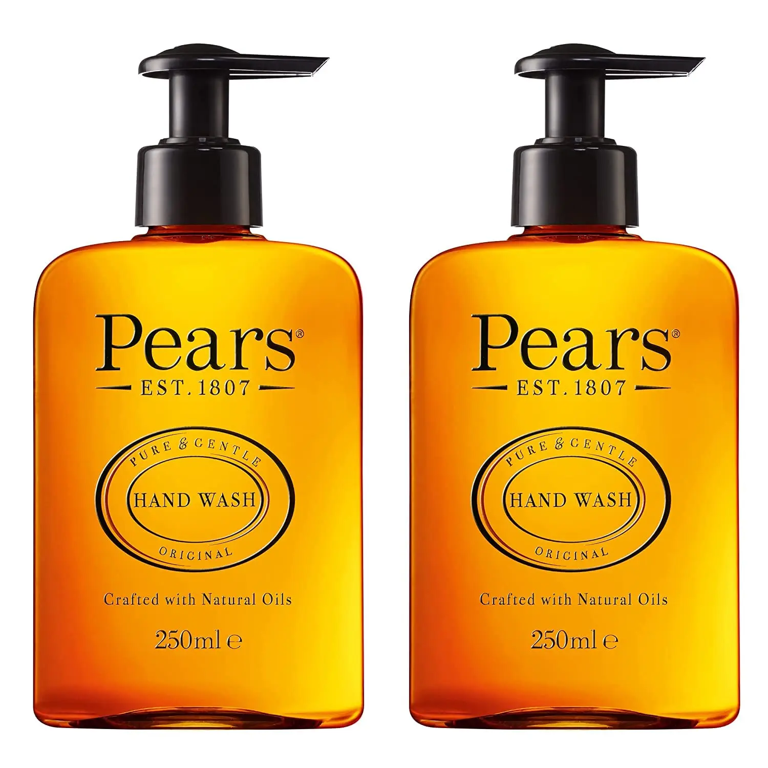 Pure & Gentle Hydrating Liquid Hand Wash Bottle - 98% Pure Glycerin Soap, Natural Oils, Moisture, Cleansing Formula - 250 ML Multi-Pack (Pack of 2) for Daily Sensitive Dry Hands, 2 X 250Ml, No, Sensitive Skin, Smooth, Moisturizer, Cleanser, Hand Soap