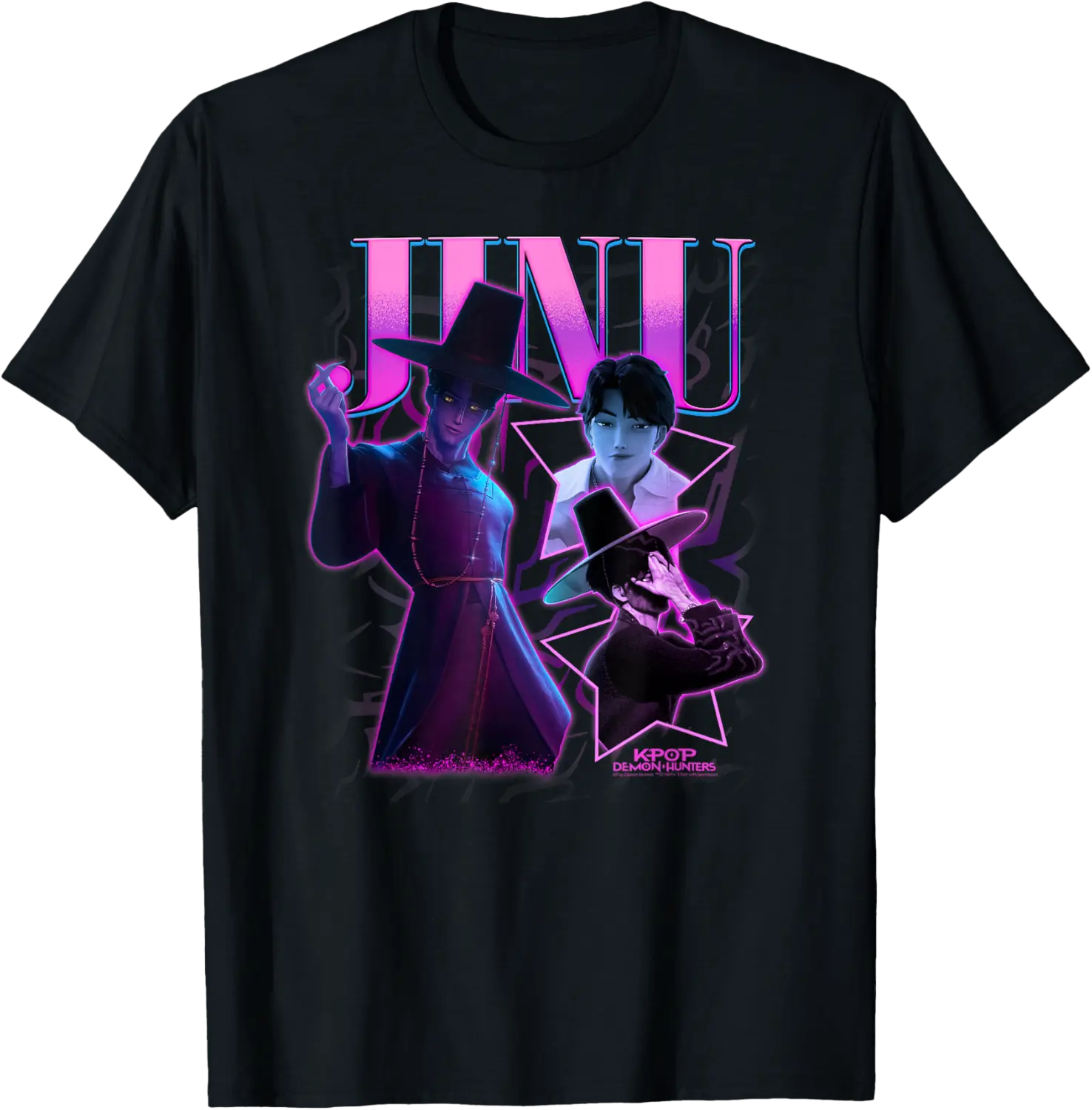 Halloween Jinu Showcase Y2K Style Poster T-Shirt - 92B0FQSBLKDZ