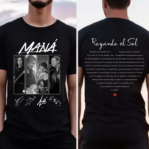 Mana Tour 2026 T-Shirt, Maná Vivir Sin Aire Tour 2026 T-Shirt, Latin Rock Band Concert Tee, Maná Music Fan Merch