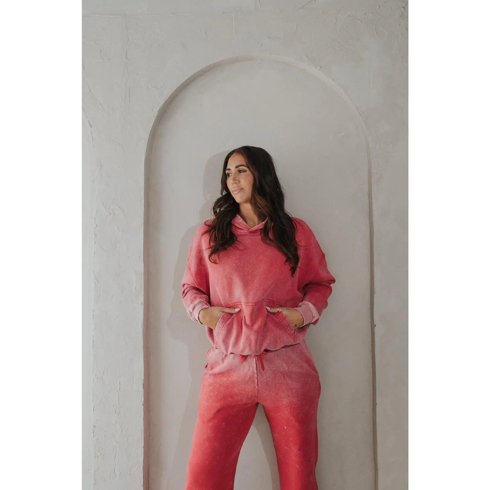 Vitality Homebody Women's Hoodie - Hot Pepper Washed