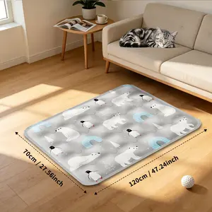 Non-Toxic Water Filled Cooling Mat for Pets - Instant Relief Ice Pad for Dogs & Cats, Breathable Summer Bed. Prevents Heat Stress, Better Than Drafty AC or Blowing Fans, Ensures a Good Night's Sleep.