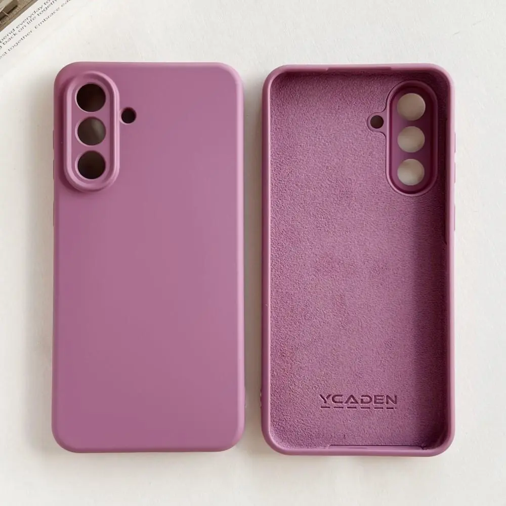 Original Liquid Silicone Phone Case For Samsung Galaxy S25 S24 S23 S22 Plus Ultra A56 A16 A55 A54 Shockproof Matte Soft Cover
