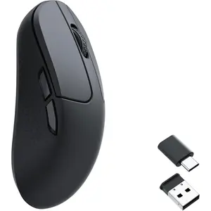M3 Mini  Optical ,  5.1/2.4 GHz/Wired Gaming , Programmable PixArt 3395 Sensor with up to 26,000 DPI/ 650 IPS, Lightweight  for Windows  Linux - Black
