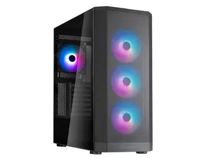 SilverStone Technology FARA 514X Black ATX All-Metal Tower Chassis with Dual Radiator Support - ARGB Fans - GPU Brace - FA514X-BG