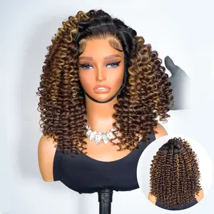 [Early Bird Price]Alipearl Hair P4/27 Brown Ombre With Highlights Black Hair Root 250 Density Loose Deep Wave 5x7 Lace Closure Wig Pre Cut Pre Plucked Human Hair Wig FallFreshness