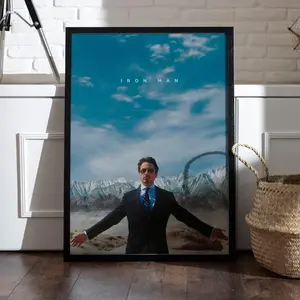 Superhero Movie Poster Minimalist Movie Print, Hero Wall Art, Printable Decor, Gift Idea