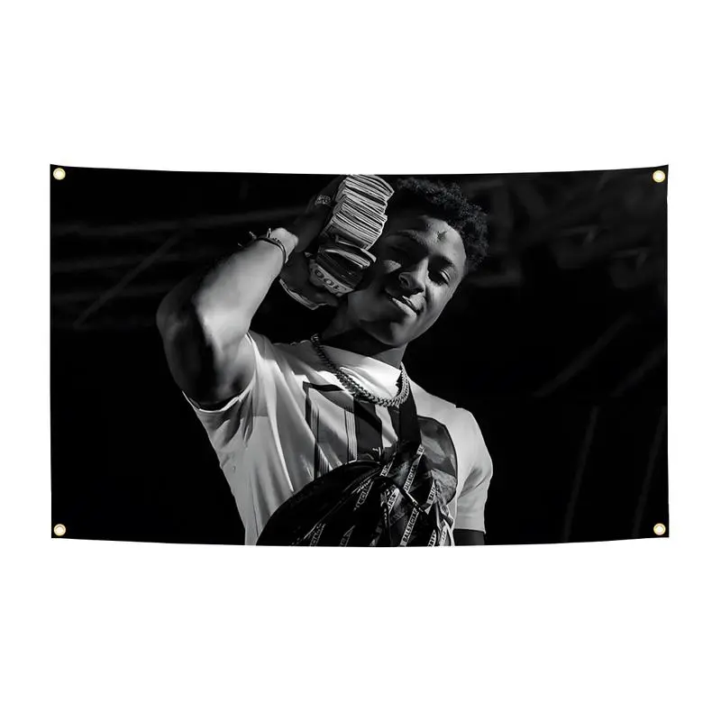 Colorful Full Print Hip Hop Artist Never Broke Again Tapestry - 60x40in Home Decor Wall Art, Room Accessories, Holiday Gift for College Dorms, Room Decor