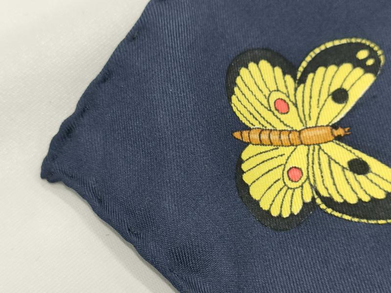 Pre-owned Gucci Silk Scarf Scarve Vintage 60s 100% Silk Floral Flora Made in Italy