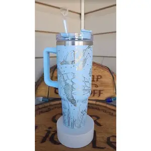 40oz Tumbler - Sea Turtle Wrap