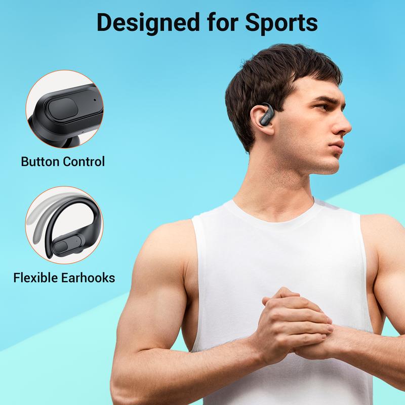 T9 TWS Wireless Earbuds: Bluetooth 5.3, 96Hrs Playback, Waterproof, LED Display - Ideal for Sports Audio Earphones Electronic Headset Headphone