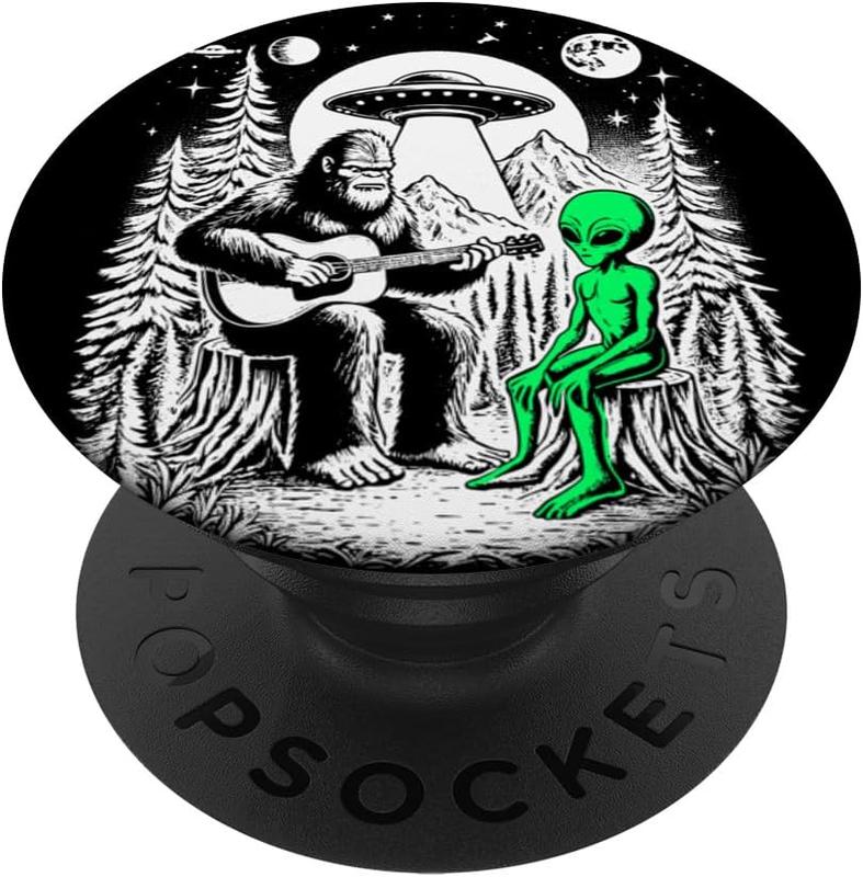 Pop Sockets Alien PopGrip Adhesive PopGrip Unique Grip Solution Distinctive Alien Design Easy to Use for Smartphones and Tablets