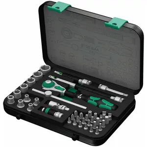 Wera - 5003535001 8100 SA 4 Zyklop Ratchet Set with 1/4" Drive, 41-Piece Set