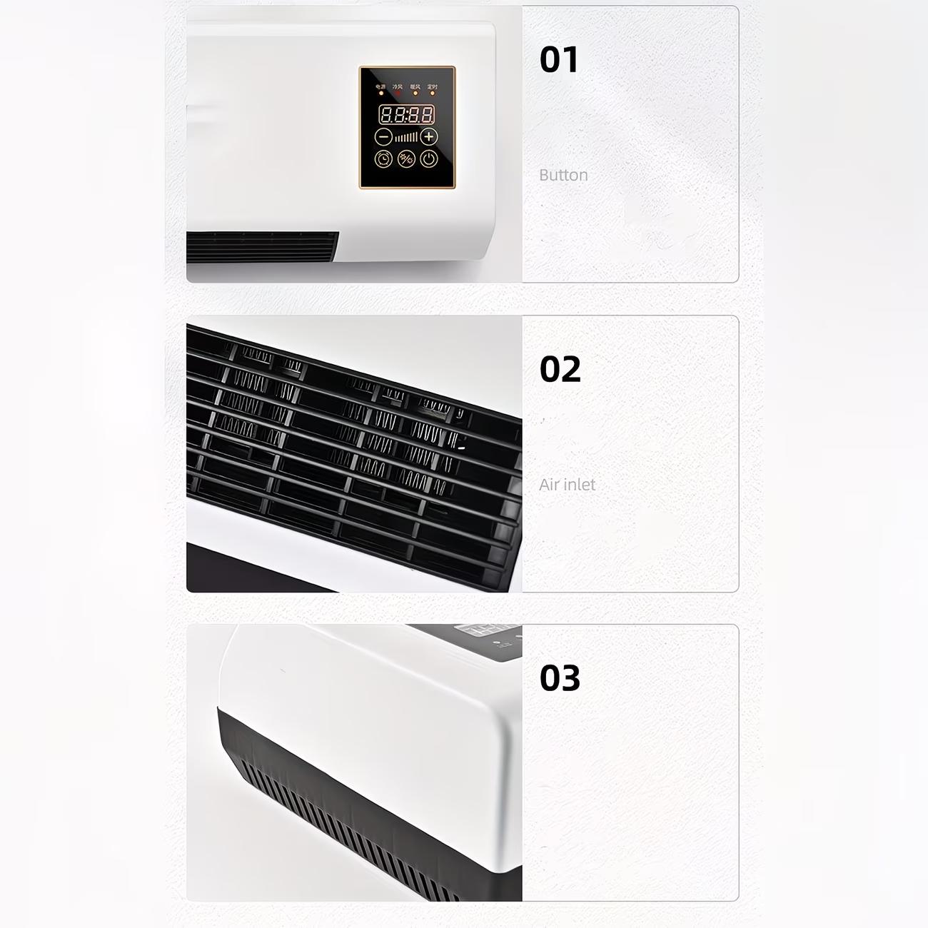 1400W Dual Mode Wall Mounted Air Conditioner Summer Gentle Natural Wind Winter Fast Warm Heating For Bedroom Office Living Room 1400W Dual Mode Wall Mounted Air Conditioner Summer Gentle Natural Wind Winter Fast Warm Heating For Bedroom Office Living Room