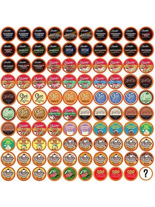 Two Rivers Coffee 100ct Flavored Variety Sampler-40 Flavors Two Rivers Coffee 100ct Flavored Variety Sampler-40 Flavors