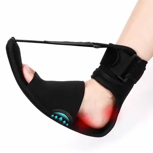Upgraded Plantar Fasciitis Night Splint, Adjustable Straps Plantar Fasciitis Relief, Supportive Foot Braces with Arch Cushion for Achilles Tendonitis, Foot Drop & Heel Spur Pain Relief Day & Night (Black)