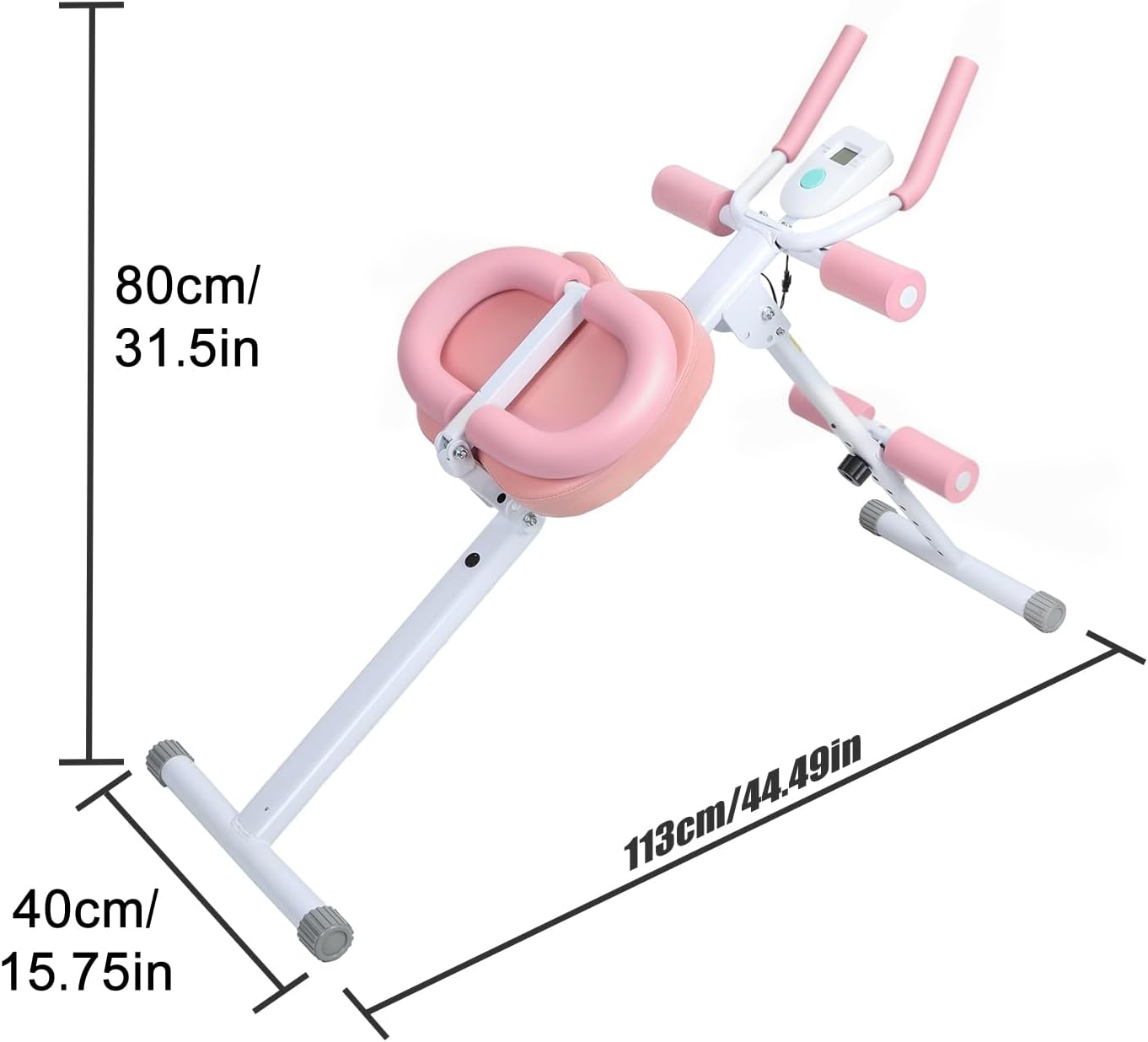 Multifunctional Adjustable Foldable Ab Machine | Home Gym Exercise Equipment with Knee & Back Support