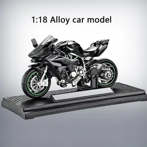 1:18 Realistic Motorcycle Diecast Metal Model, Collectible Heavyweight Street and Sports Bike Decoration, Perfect Birthday Gift for Motorcycle Lovers