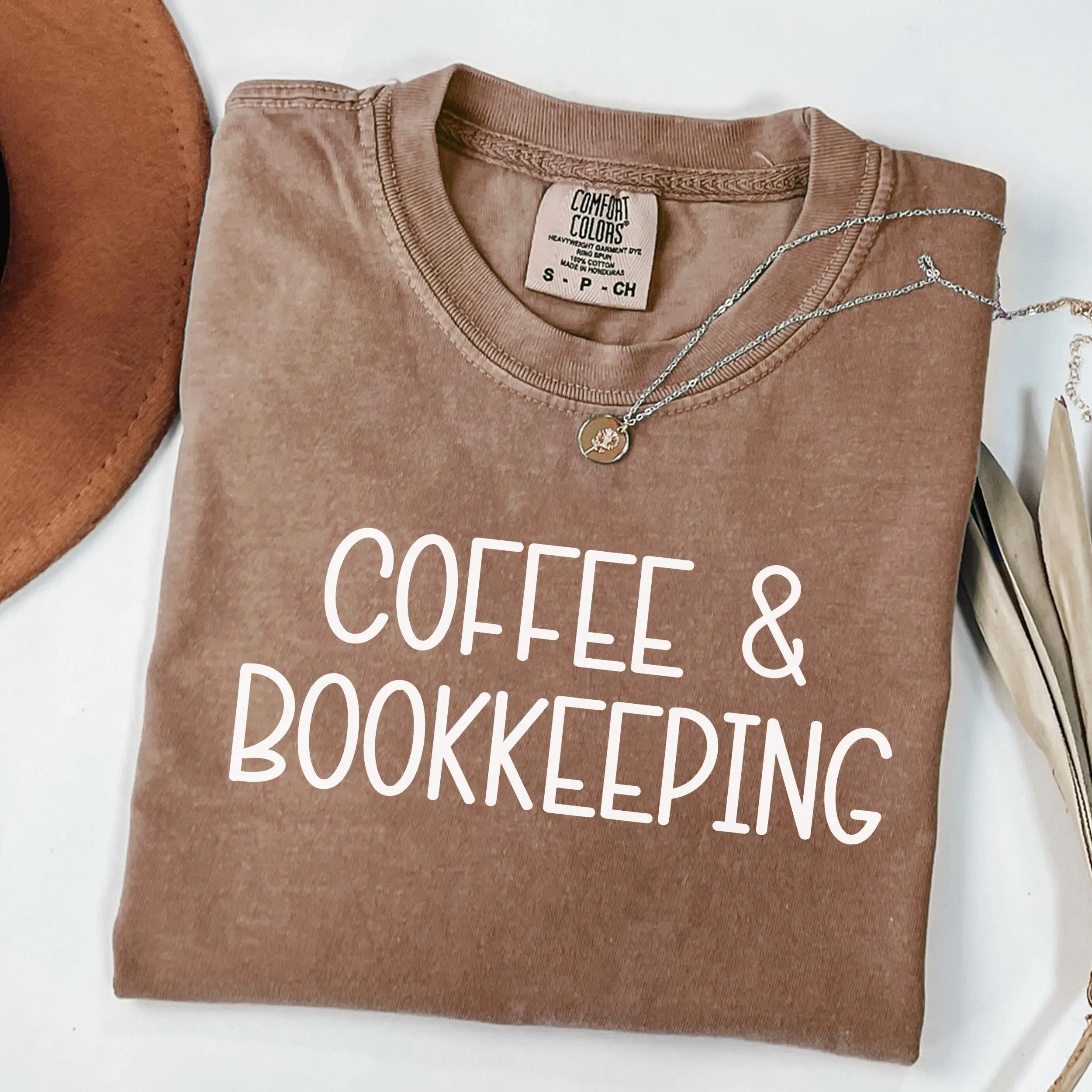 Coffee Loving Bookkeeper Unisex T-shirt, Accountant Tee, Caffeine Addict Shirt, Finance Gift, Funny Bookkeeping Top