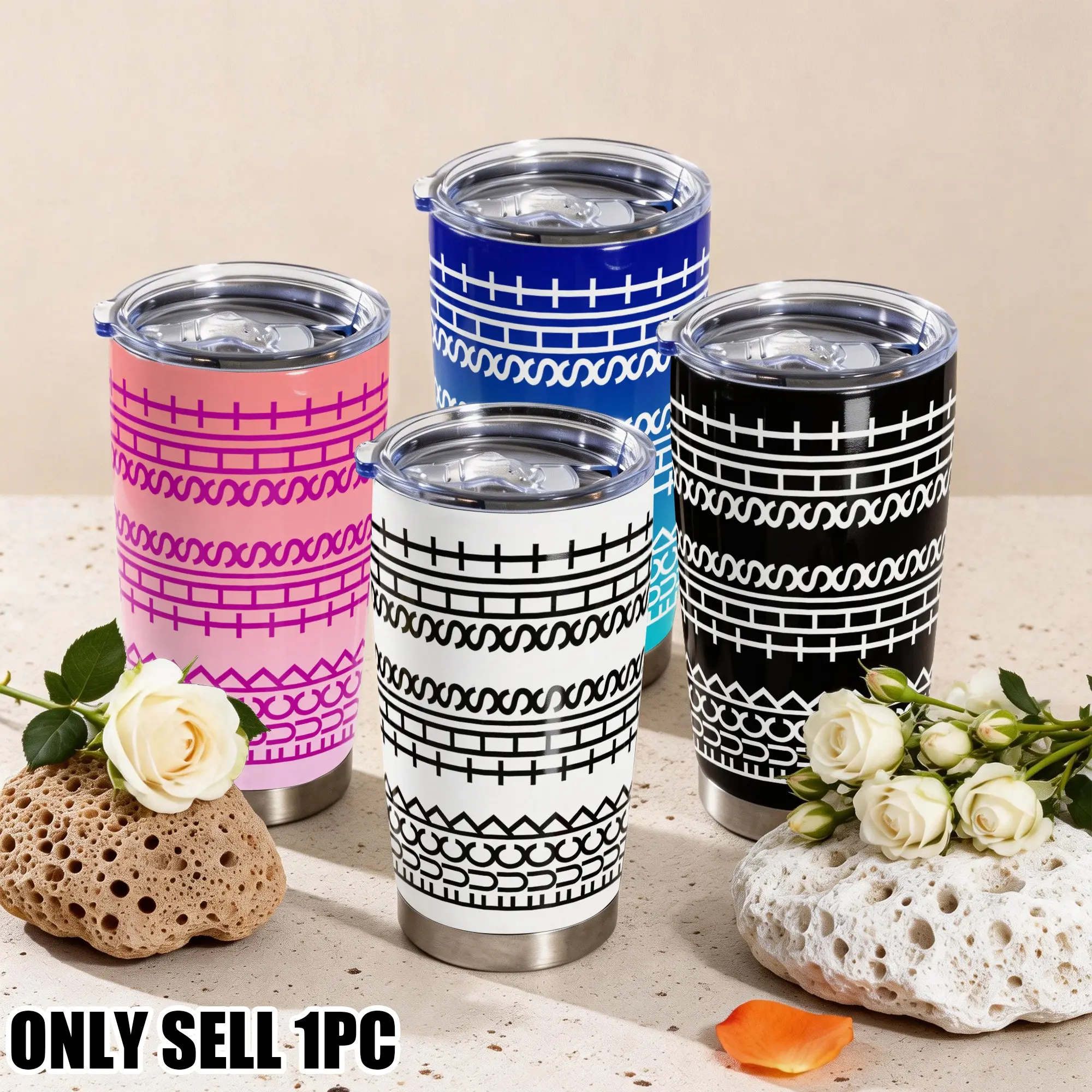 20 Oz Stainless Steel Insulated Hidden Message Tumbler, Insulated Travel Tumbler, Vacuum Insulated Cups, Sarcastic Funny Coffee Mug for Coworkers & Work Besties, Gift Idea for Women Men, Black Leak Proof Funny I'm Fine Message Mug with Lid
