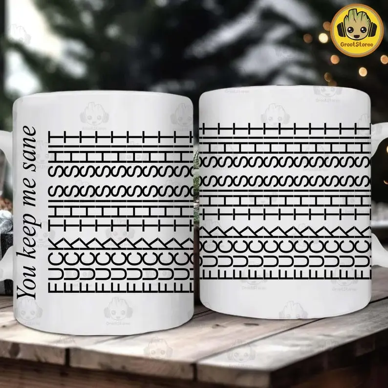 [Sales 35%] Fuck This Shit Funny Ceramic Mug 11oz, 15oz Wrap , You Keep Me Sane Mug, Hidden Funny Message Mug, Adult Humor, Father's Day Gift Trend