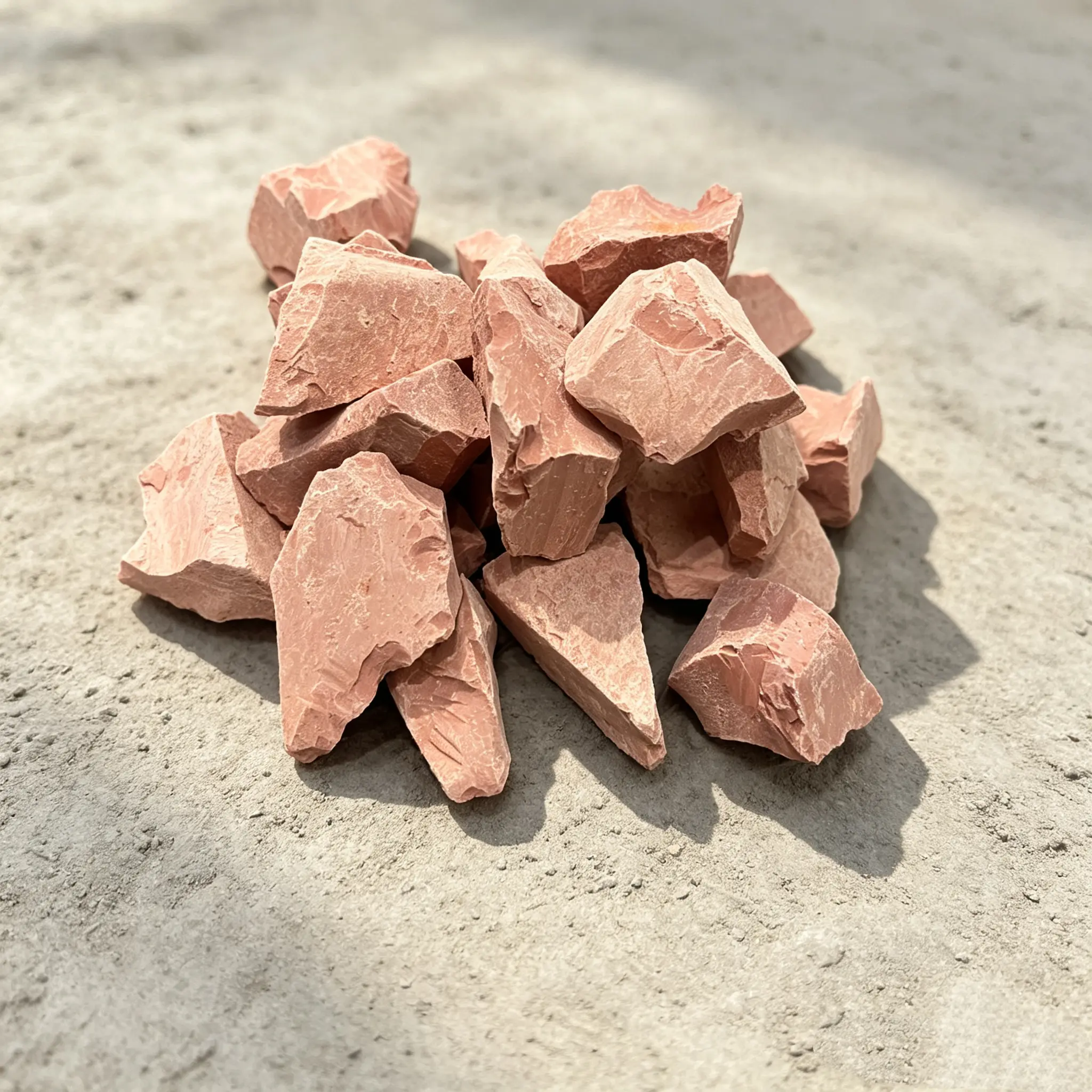 Natural Kaolin Pink Clay Chunks, Food Grade & Cosmetic Grade, Slightly Sticky Texture, 7Oz (200g)