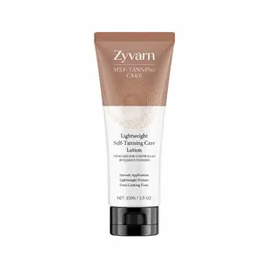 Zyvarn Lightweight Self Tanner Lotion, Caramel Natural Bronze Glow, Deep Hydrating Non-Greasy, Easy Circular Application, 4-6 Hour Perfect Color, Sun-Kissed Care for All Skin
