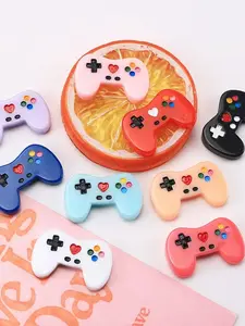 Creative Resin Game Controller Bracelet Earrings Keychain Pendant Accessories, Pack of 10 DIY Phone Case Decorations