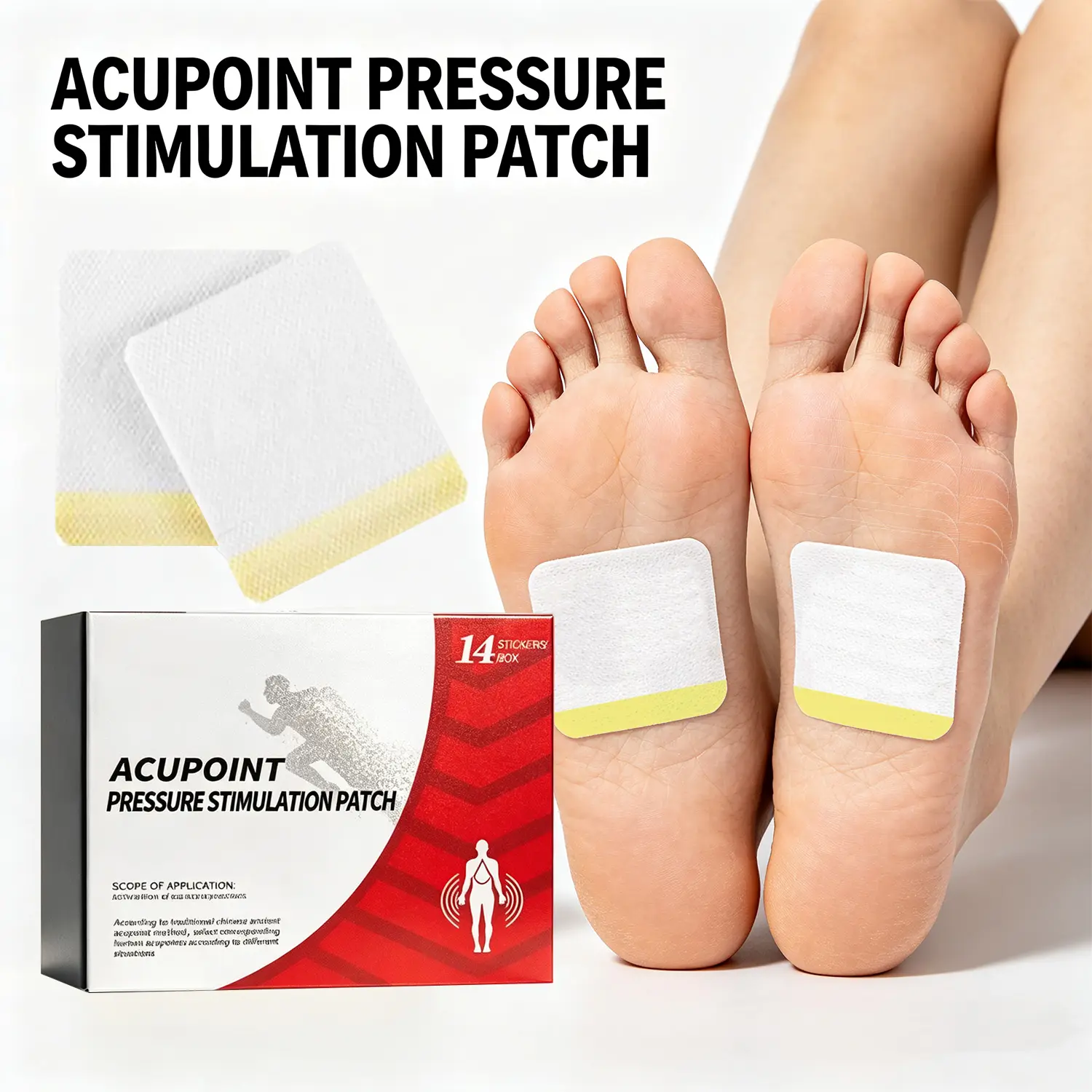 Acupoint Pressure Stickers 14pcs Herbal Inspired Acupoint Care Patches Daily Wellness Body Care Stickers Easy to Apply Portable Non Medicated Use
