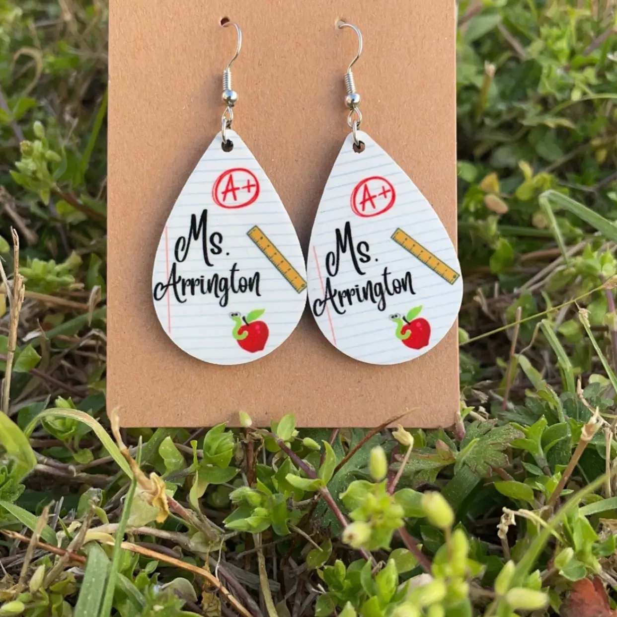 Teacher earrings