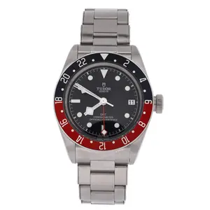 Pre-owned Tudor Heritage Black Bay GMT Automatic Watch Stainless Steel 41 by Rebag