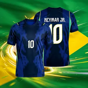 2026 Brazi National Home And Away 10# Neymar 7# 11# Short And Long Sleeve Soccer Jersey Fans Version Breathable