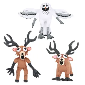 Game Plush 99 Nights in The Forest Deer Plush Toys Bundle, Soft Stuffed Animal, Popular 99 Nights in The Forest Character Plushies for Game Fans, Horror Deer Stuffed Animals for Halloween Decorations & Gifts, Soft Stuffed Figure